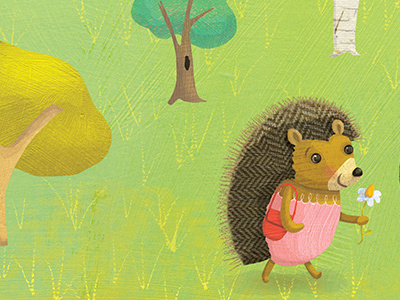 Bear and Hedgehog animal illustration characters childrens books cute illustration hedgehog kids books
