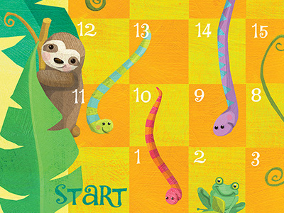 Snakes and Vines – Chirp Magazine board game childrens books chirp magazine jungle kid lit kids magazine rainforest snakes and ladders tropical