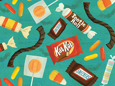 Halloween candy pattern