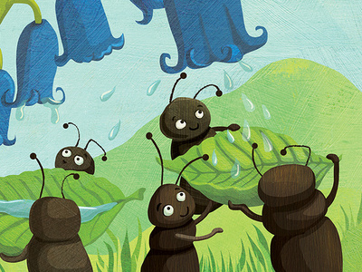 Resourceful ants - from Umnitsa music project animal illustration animals childrens book childrens book illustration childrens books childrensillustration cute animals illustration insects kidlitart nature teamwork whimsical