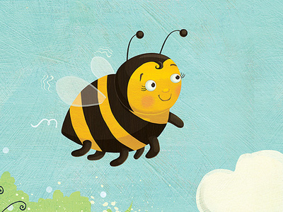 Bizzy Bee - from Umnitsa music project animal illustration bee childrens book childrens book illustration childrens books childrens illustration educational publishing insects kidlitart kids books nature whimsical