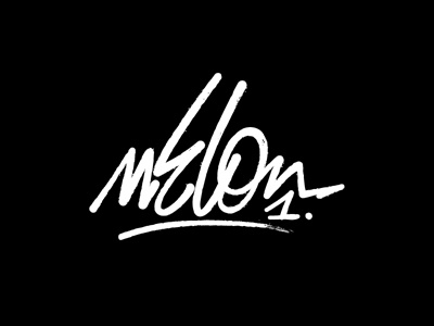 Melon One graffiti handlettering illustrator lettering logo streetwear tag type typography vector