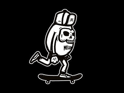 Melon Seed - New Character character illustration illustrator melon seed skateboard skateboarding vector