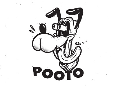 Pooto ass bootie cartoon disney dog horny illustration illustrator pluto tongue vector vintage