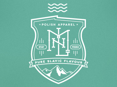 MLN Badge apparel badge illustration melon poland slavic