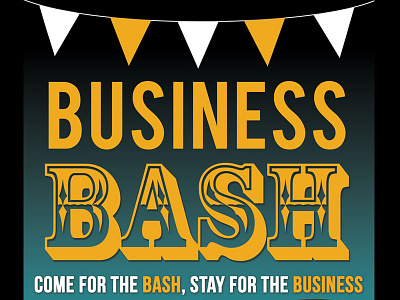 Flyer Design- Business Bash advertisement flyer graphic design typography