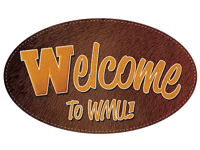 WMU Welcome Button button graphic design pin typography