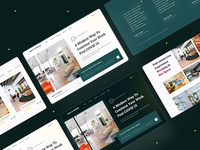 Co Working Space Landing Page 2021 design 2021 trend challenges co working space exploration finder hero banner landing page layout design new web design office space properties property management space trending design ui ux design uiux web concept website design working space