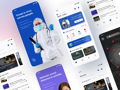 Dribbble Shot COVID 19 2021 design 2021 trend android app app design app development covid covid19 data visualization explorations flutter app ideas ios app mobile app design real time statistic trending design trending ui ui ux user experience design user research