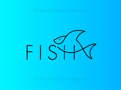 Fish Logo Design app logo brand brand identity brand style guide branding business logo design illustration logo ui
