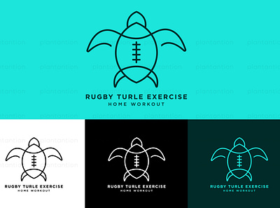 Rugby Turle Logo Design app logo brand brand identity branding business logo design illustration logo vector
