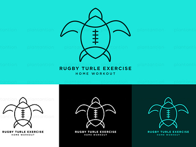 Rugby Turle Logo Design