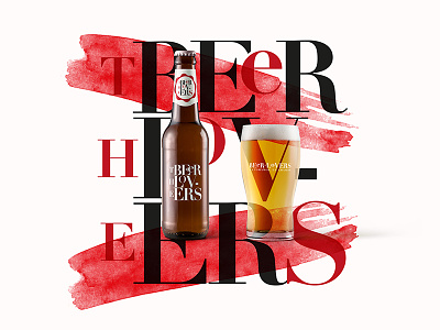 THE BEER LOVERS beer brand branding logo lovers marca type