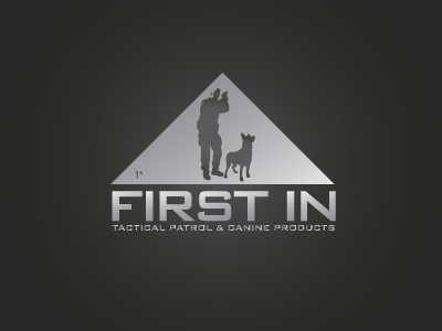 first in 1 canine dog freelance k9 logo police tactical