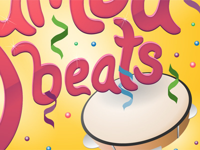 Beats ai illustration typography vector