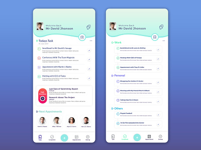 Daily Task Manager App app concept app design appdesign concept design daily task design event management app mobile app mobile app design mobile design mobile ui task list task management task manager type ui uidesign userinterface ux
