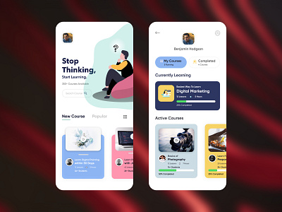 Online Course App Concept by Imran Rahman on Dribbble