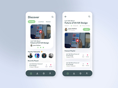 Podcast App Design