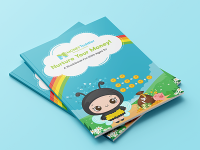 Nurture Your Money - Book Cover book cover branding cover design design illustration kids book minimal money toddler