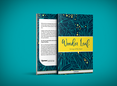 Wonder Leaf - Book Cover book cover branding cover design graphic design illustraion poet