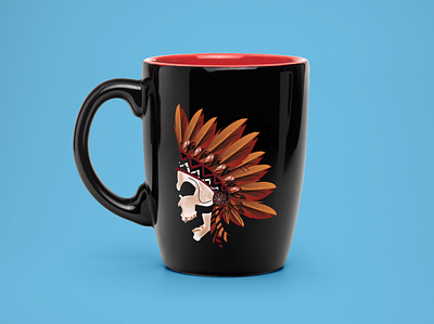 Coffee Mug for Halloween coffee cup coffee mug halloween illustraion skull
