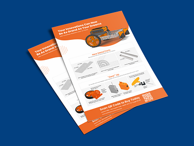 Product Flyer Design flyer flyer template gear leaflet marketing poster design robotics