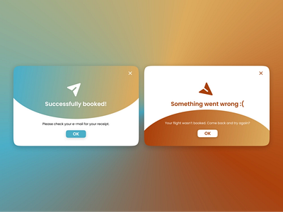 Success and Error Messages (DailyUI) alert dailyui dailyuichallenge error message success message ui ui design ux web design