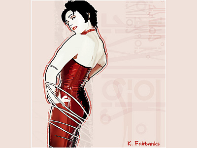 Siouxsie Sioux By K. Fairbanks art digital art drawing illustrator portrait punk singer siouxsie sioux vector woman