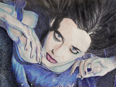 Eva Green By K. Fairbanks art color pencil drawing drawing eva green