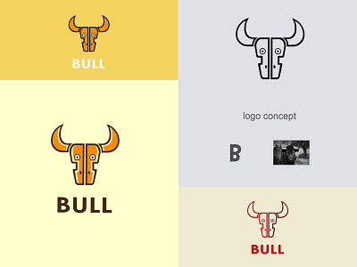 bull logo app brand identity branding branding design bull colors concept conceptual design graphic design illustration logo logo design minimal ux vector web webdesign website website design