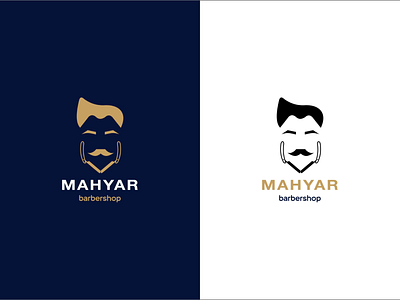 Mahyar barbershop logo design animation barbershop brand design character design app design art graphics icon illustration logo logo design minimal typography