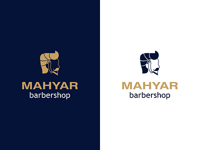 Mahyar barbershop | logo design app design flat graphic design logo logo design typography ui vector web