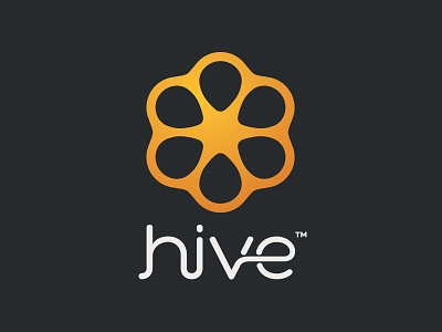 Hive Logo brand connect design fluid honeycomb icon identity logo trademark type