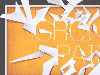 Growing Pains – Editorial angles jagged letters paper typography