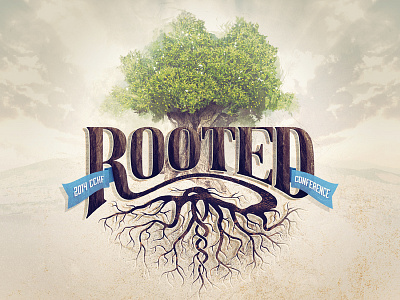 2014 CCHF Conference Graphic grow growth hand lettering illustration medical rooted roots tree typography