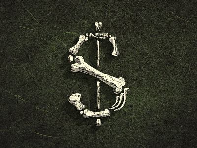 The End Of Budget - Editorial bones death dollar sign money skeletal skeleton