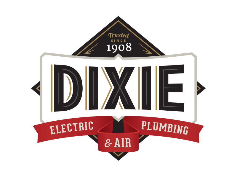 Dixie Electric, Plumbing & Air alabama brand electrician hvac logo plumber south