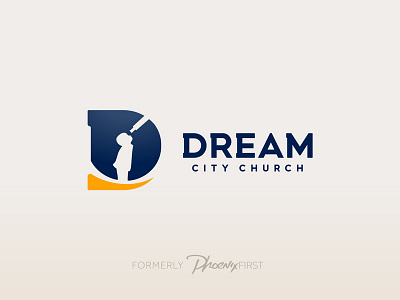 The Dream is Real boy brand christian church city dreaming icon logo monogram phoenix rebrand telescope