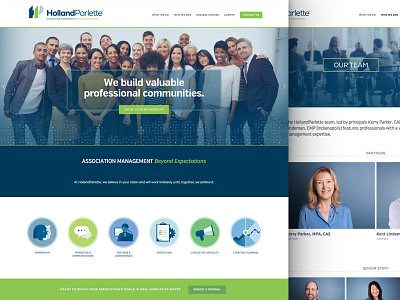 HollandParlette Website Detail association company corporate headshots homepage icons squarespace web