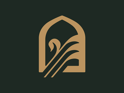 2019 RECAP // 5 // Archway Logo arch brand brandmark bronze icon logo design swan