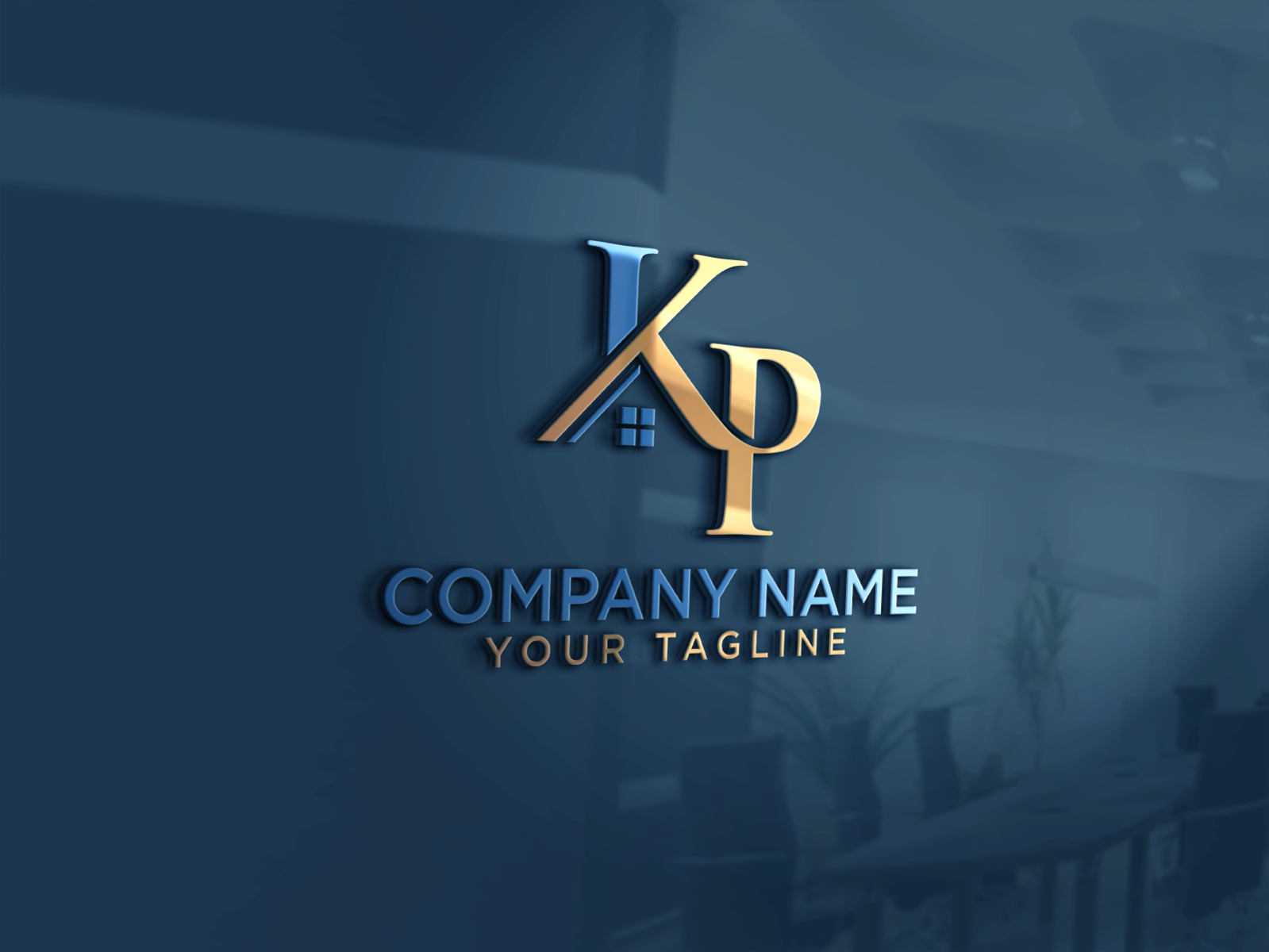 Initial kp elegant luxury monogram logo or badge Vector Image