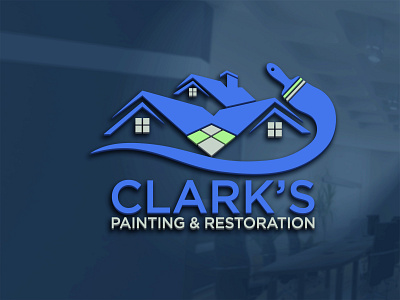 Clark s Painting & Restoration logo Design (01)