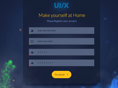 Neon Sign Up Page Daily UI #001 dark ui login page signup page ui