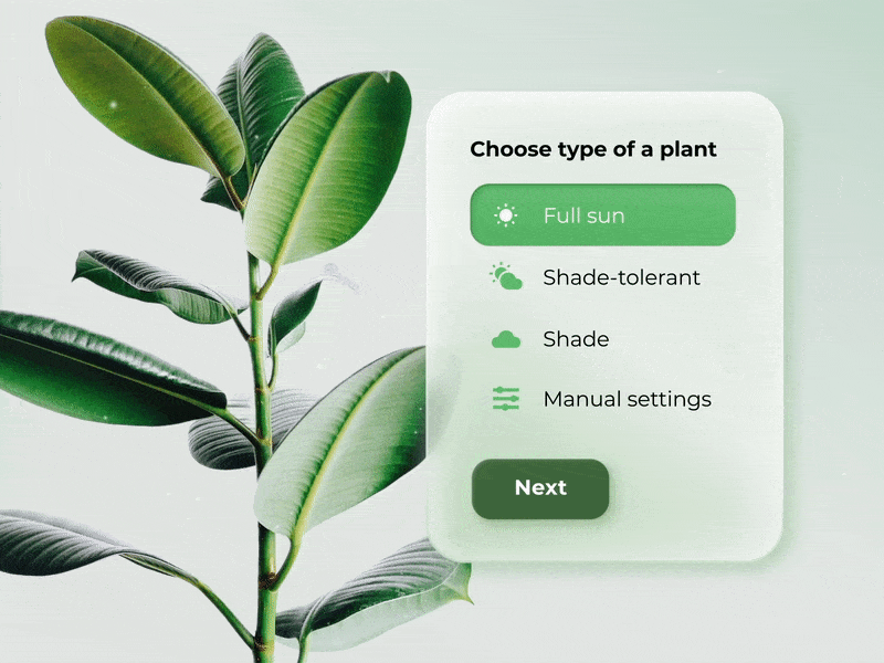 Plant Care App animation app design plant app smarthome ui ux