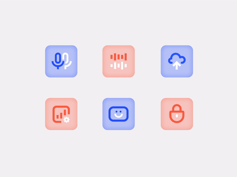 Speechmate animated icons