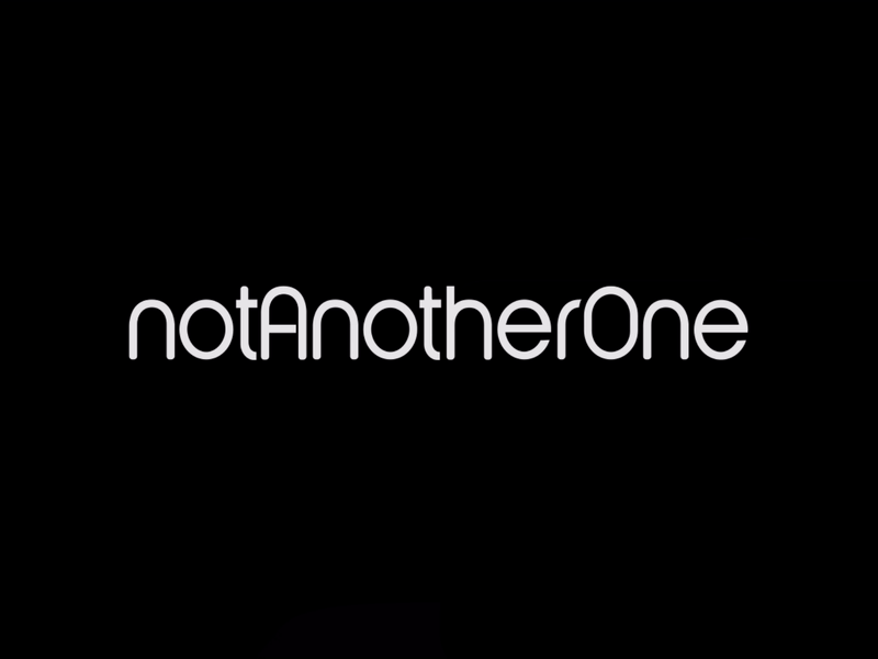 notAnotherOne logo reveal animation branding design logo minimal