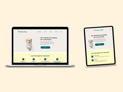 Animal Rescue Org branding logo nonprofit responsive design uxui website