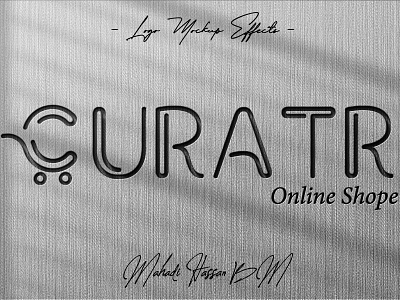 CURTART Online Shope LOGO curtart curtart logo logo design minimalist negative space logo