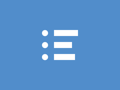 Simple List Icon blue icon illustrator list simple vector