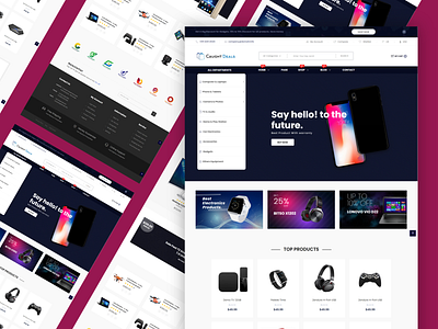 Ecommerce Web App - Dual tone design